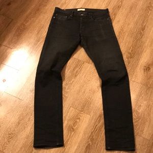 Selvedge Denim slim GAP black jeans - Size 34 x 36